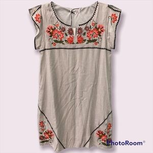 THML embroidered dress NWT